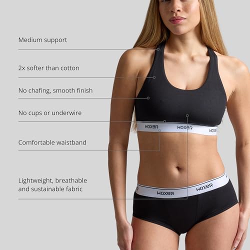 Woxer Boss Bralettes for Women - Wireless, Seamless, Comfortable Support Bra3