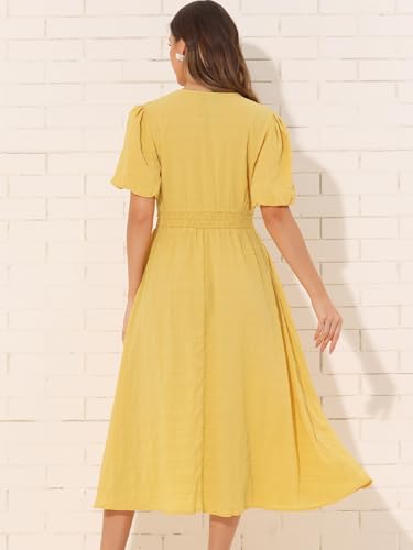 Robe à taille élastique confortable pour sublimer la silhouette - 3