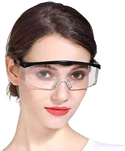 Lunettes de Protection, Anti-éclaboussures sécurité Lunettes de Protection Respirantes Anti poussière pour Unisexe (Bleu)