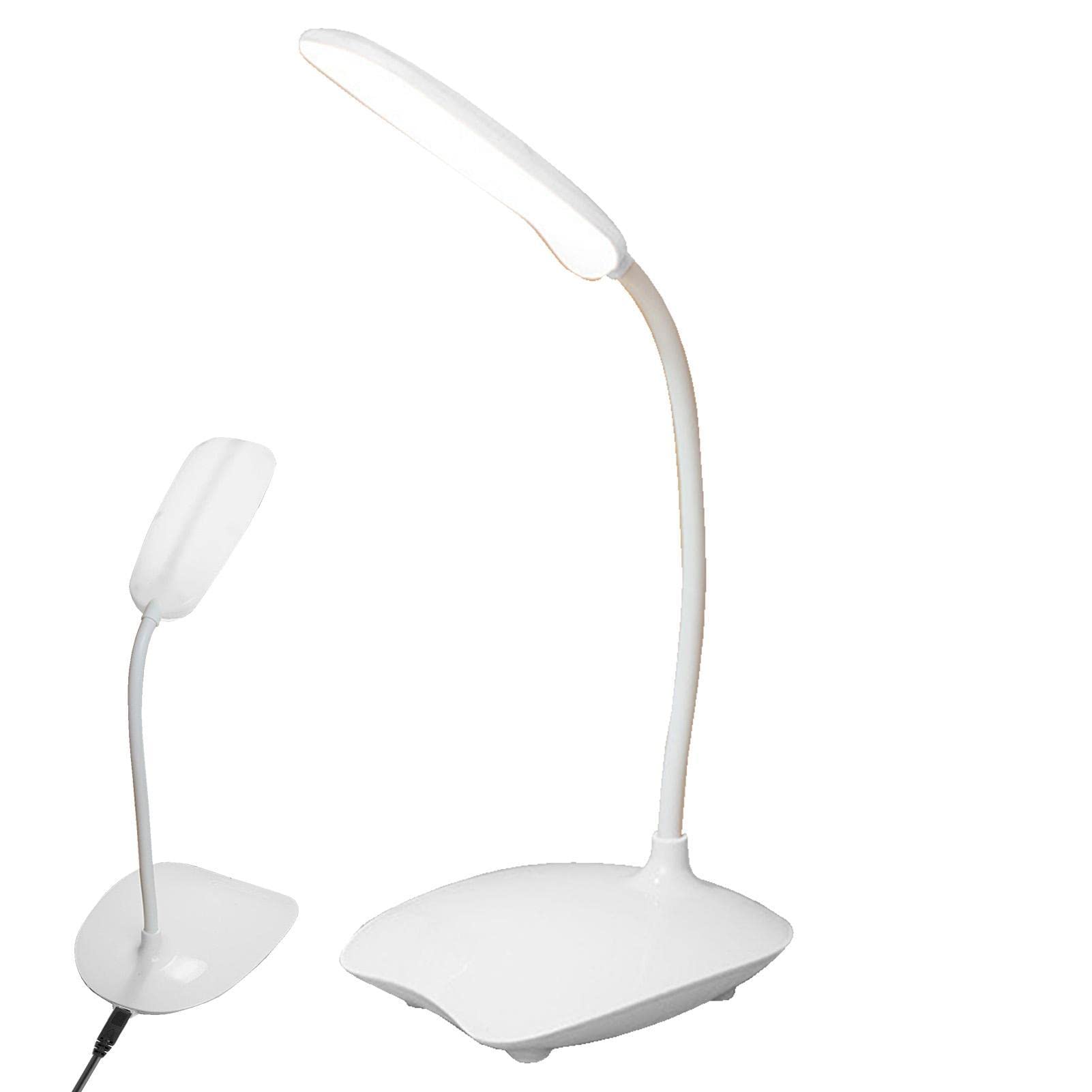 Abonda Desk Lamps, LED Desk Light with Flexible Gooseneck, 3 Modes Eye-Caring Study Lamp, Small Desk Lamp Bright Night Light for Dorm Essentials