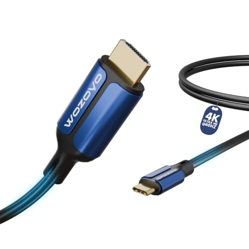 Image of Type-C to HDMI 2.0 Cable, 4K@60Hz Ultra HD, 2 Meters,18Gbps High-Speed Transfer, Pure Copper & 24K Gold-Plated Male to Male Connectors, Compatible with TV, Laptop, Type-C Smartphone, Projector