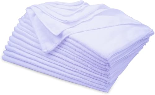 Miniatura 5 de Huini 12 toallas de secado de pelo de microfibra de 14 x 30 pulgadas púrpura CD-115-P