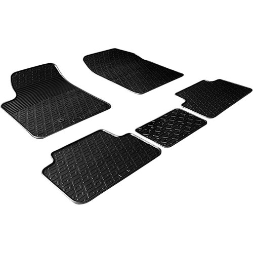 Tapis de caoutchouc de haute qualité pour Peugeot Partner 2002-2008 profil G noir