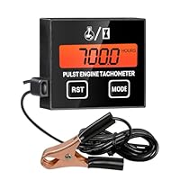 Drehzahlmesser Motorsäge, Drehzahlmesser Kettensäge für 2 takt-/4 takt-Kleinmotoren, RPM Tachometer Digitaler Drehzahlmesser mit Nachtsicht, Geeignet für Kettensägen, Rasenmäher und Motorrad