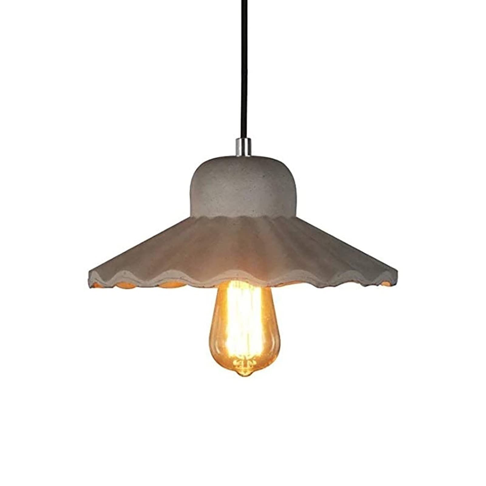 Lampes suspendues en ciment design haut de gamme pour îlot de cuisine élégant