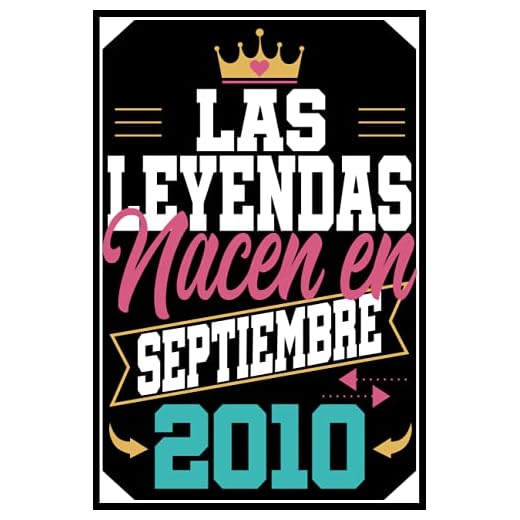 Las Leyendas Nacen En septiembre 2010: Regalo de cumpleaños de 11 años para niñas Chica Chico niños, cuaderno de cumpleaños 11 años, 15.24x22.86 cm