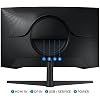 SAMSUNG 32 Odyssey G55C Series QHD 1000R Curved Gaming Monitor, 1ms(MPRT), HDR10, 165Hz, AMD Radeon FreeSync, Eye Care, Glare Free, Sharp Resolution LS32CG550ENXZA