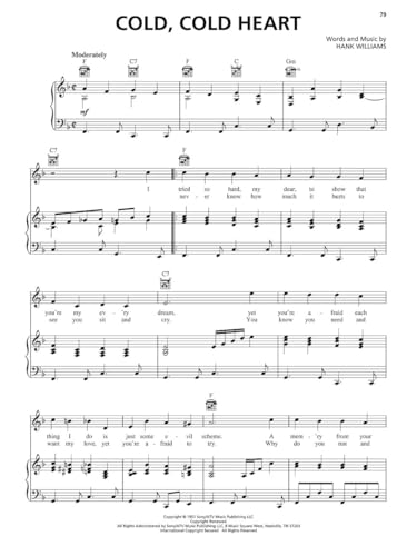 The Great American Songbook - Country | 100 Classic Country Songs | Piano Vocal Guitar Sheet Music | Perfect Music Collection for Pianists and Singers | Iconic Country Music Hits - Image 3