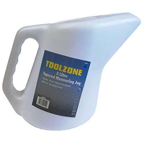 5 Litre Tapered Measuring Jug Easy Pouring Jug with Measurements Oil Diesel etc Cover