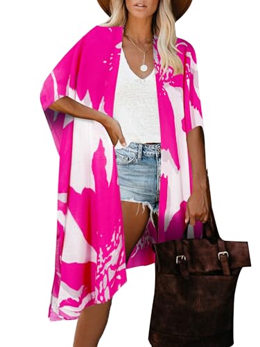 Image of Moss Rose Women Summer Bikini Kimono Bathing Suit Cover Ups for Swimwear