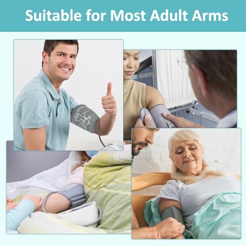 Extra Large Replacement Blood Pressure Cuff 9-21 Inches - Adult Large Blood Pressure Cuff (Cuff Only), Cuff Compatible with Other Brands Cuff, 5 Connectors (22-52cm) - Image 5