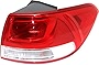 Evan-Fischer Tail Light Assembly Compatible with 2016-2018 Kia Sorento Outer Halogen Passenger Side
