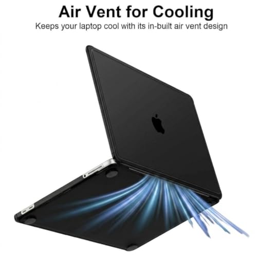 Image of Midkart Case Compatible with MacBook Neo 13 inch Case 2026 Release Model A3404 with A18 Pro Chip Matte Finish Scratches & Fingerprints Resistant Hard Shell Cover with Reinforced Corners, Black