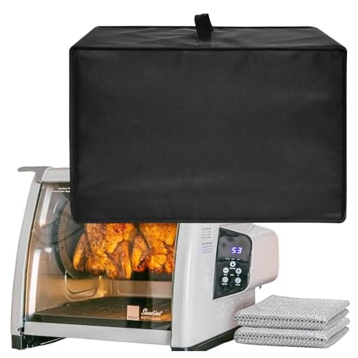 Rotary Oven Dust Cover for Ronco 6000 Platinum Series Broiler, ST5500SBLK Series Broiler, Stainless Steel Countertop Broiler, EZ-Store Broiler, ST5000PLAT Digital Showtime Broiler