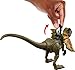Mattel Jurassic World Strike Attack Dinosaur Toy with Single-Strike Action & Movable Joints, Dilophosaurus Action Figure Includes Digital Play