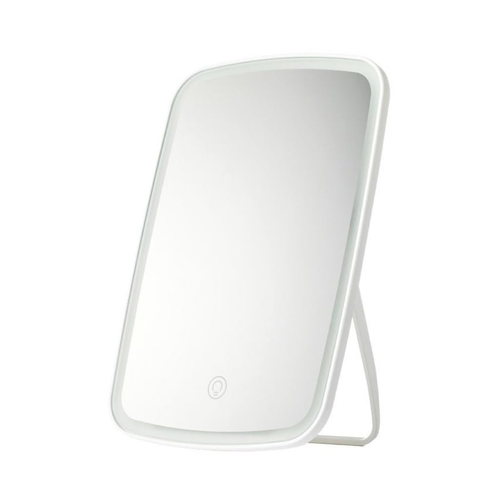 Miroir rechargeable et pliant avec éclairage pour bureau et maquillage