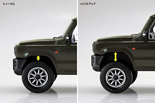 Aoshima Suzuki Jimny Custom Wheel 1:32 miniatura 6