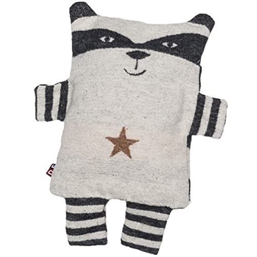 David Fussenegger Körnerkissen 'Waschbär' 16 x 29 cm Rohweiß