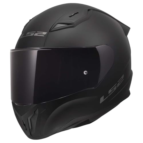 LS2 Centric Full Face Motorcycle Helmet Matte Black Medium