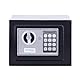 DONAU TECH Digitaler Mini Tresor 4,6L / 23 x 17 x 17 cm/Manuell-digitaler Elektronischer Safe Klein Möbeltresor/mit Digitaler Passwort & 2 Sicherheitsschlüssel Tresor/Schwarz