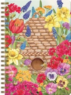 Journal à spirale Lang Beehive & Blooms 1350043 avec pages lignées