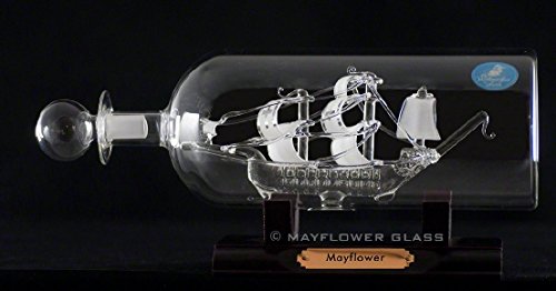 Schip in een fles - een bootmodel glazen ornament nuttig voor