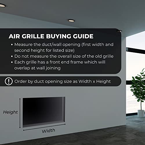 Image of 24 inch X 18 inch Steel Return Air Filter Grille by HANDUA | Removable Face Door HVAC Duct Cover Grill for 1-inch Filter, White | Outer Dimensions: 26.5 inchW X 20.5 inchH