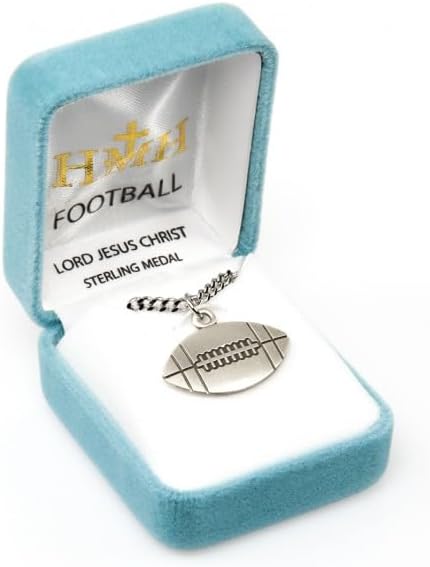 Tiley & Bells Lord Jesus Christ Sterling Silver Football Athlete Medal