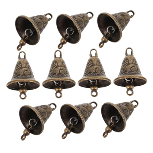 Gatuida 10 Piezas Pequeños Cascabeles Vintage de Accesorios Rústicos para Manualidades Decoración Colgante para Eventos Bodas Navidad y Adornos de Pared