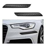 Suvnie 2 PCS Car Bumper Anti-Scratch Strips, Front and Rear Corner Bumper Guard Protector, Auto Rubber Bumper Anti Collision Decorative Trim, Universal for Most Cars, SUVs, Trucks (Short, Black)