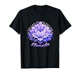 Camiseta de ropa radiante inspiradora de Namaste púrpura Camiseta
