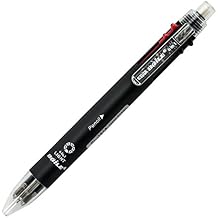 Baile Grip 5+1, 5 Color 0.7 mm Ballpoint Multi Pen & 0.5 mm Pencil With Eraser In Cap BLACK
