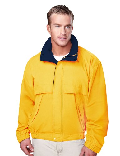 Image of AFC Men's Poplin Jacket Concealed Hood Water Resistant Coat Big & Tall Sizes