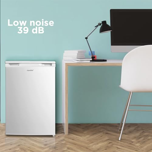 COMFEE' RCU83WH2(E) 88L Freestanding Under Counter Freezer, 55cm Wide, Reversible Door, 3 Drawers, 4 Star Freezer Rating, Adjustable Thermostat, White - 3