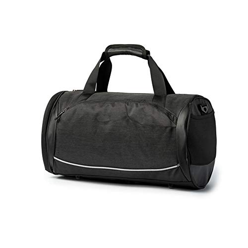Casual Travel Duffel Luggage Overnight Weekend Handbag Foldable Sport Gym Bag with Shoe Compartment Sports Overnight Gym Luggage Weekend Tote Bag (Color : Gray)