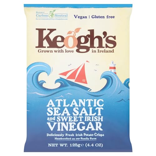 Keogh's Atlantic Sea Salt & Irish Cider Vinegar Potato Crisps 125g