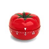 Temporizador de cocina en forma llamativa de tomate. Ideal para cocina, medir las actividades del hogar, la habitación de los niños, la escuela, oficina, taller, garaje, gimnasio o baño