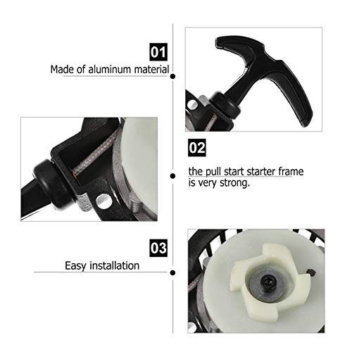 CLISPEED Puxar Parte Do Motor de Arranque Recuo Começar para ATV 49Cc Pocket Bike Minimoto Moto Quad