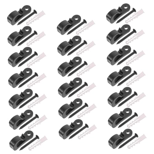 Milisten 20pcs Plastic Camping Light Hooks Hooks for Hanging Lights Tent Outdoor String Clips Adhesive Clips Ceiling String Hanger