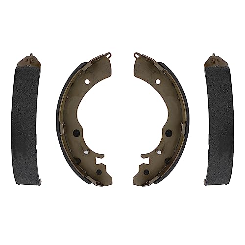 Image of Detroit Axle - 2 Rear Brake Shoes for 1990-2007 Honda Accord 2003-2013 Civic 1997-2001 CR-V 2013-2014 Fit, Premium Semi-metallic Brake Shoes Set Replacement