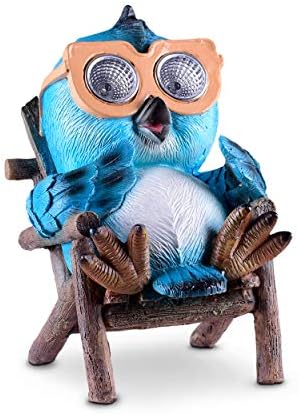 Animal Shaped Owl Solar Garden Light Decoration Figurine