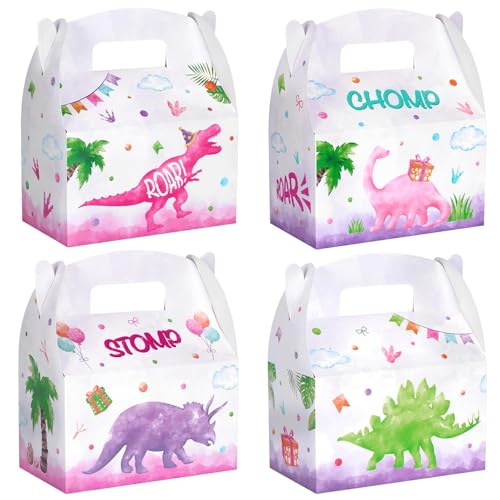 Boîtes à friandises dinosaure aquarelle pour éviter le gaspillage de bonbons en fête