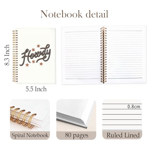 Carnet de notes rétro western Yetmadi Howdy format A5 14x21 cm