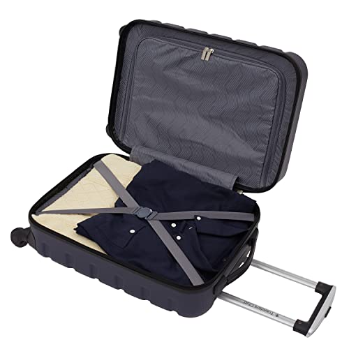 Image of Travelers Club Harper Luggage, Blue, 2 Piece Set