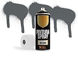 Spray Pulverizador color Gris Oscuro. Se adhiere sobre cualquier superficie. No necesita imprimacion