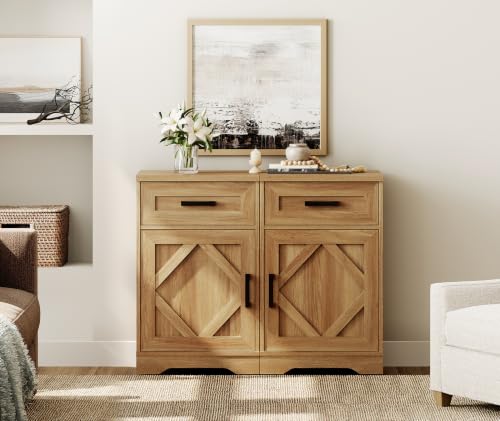 Image of WAMPAT 32 inch H Vintage Farmhouse Style End Table Set of 2