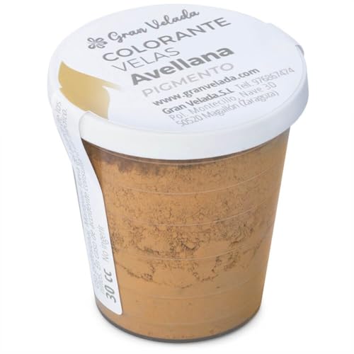 Gran Velada - Colorante en Polvo Avellana para Velas 150 cc | Uso Artesanal | Pigmento en Polvo para Velas | Variedad de colores