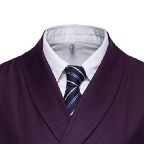 Men's Double Breasted Suit Vest Casual Business Formal Waistcoat V-Neck Slim Fit Dress Vests4