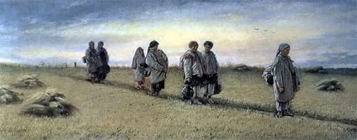 Tableau paysage russe pour habiller un grand mur vide impression sur toile 60x90cm