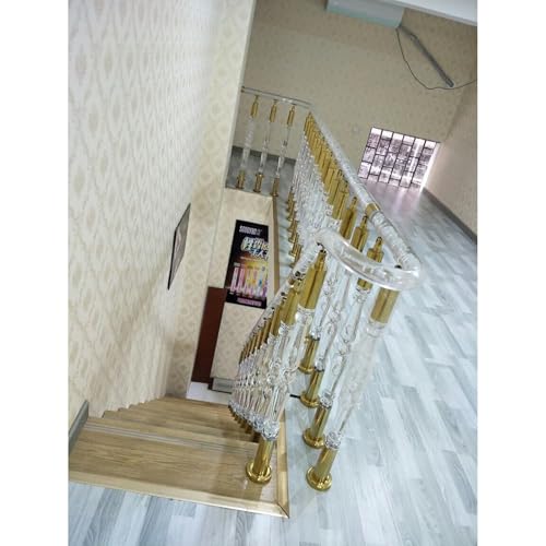 Balustres d'escalier haut de gamme en acrylique transparent rigide 110cm